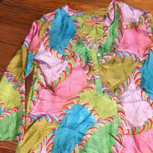 Vilagallo Multicolor Swirl Blouse